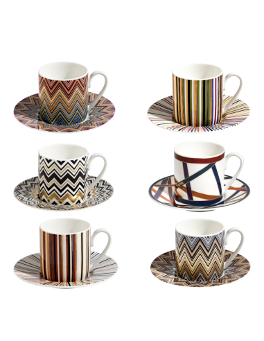 Missoni Home Set 6 tazze caffè Mix