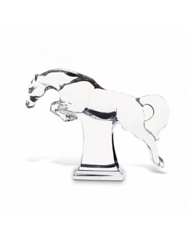 Baccarat Jumping Horse Sculpture