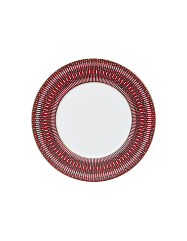 Baccarat Arcadia Red Dinner Plates, Set of 6