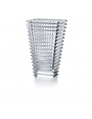 Baccarat Eye Rectangular Vase L. Clear