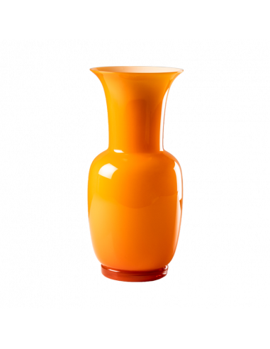 Venini Vaso Opalino Arancio