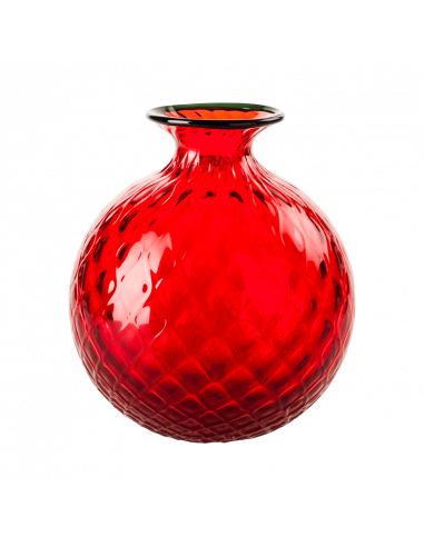 Venini Vaso monofiori Balloton rosso