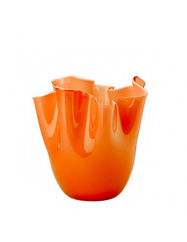 Venini Vaso Fazzoletto Grande Arancio/verde