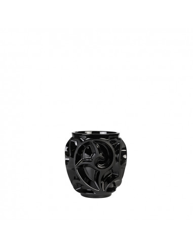 Lalique Tourbillons Vase PM. Black