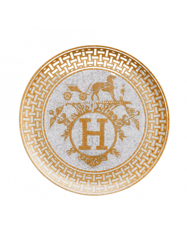 Hermès Mosaïque au 24 or cake plate