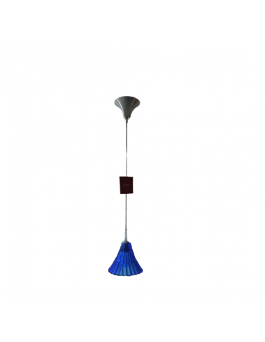 Baccarat Mille Nuits pendant lamp. Blue