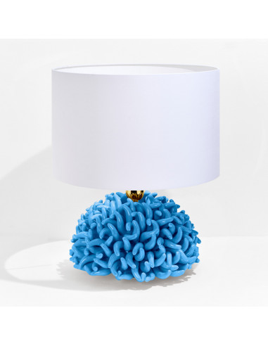 Riccio Caprese Lampada Anemone 34x40 Azzurro capri