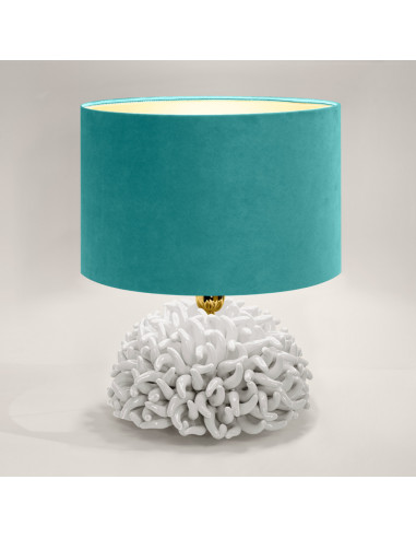 Riccio Caprese Lampada Anemone 22x31 Bianco