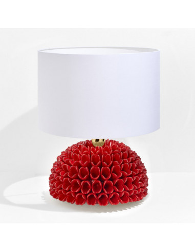 Riccio Caprese Lampada Dalia 34x40 Rosso