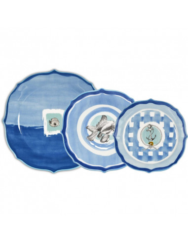 Baci Milano Set 36 piatti Coastal