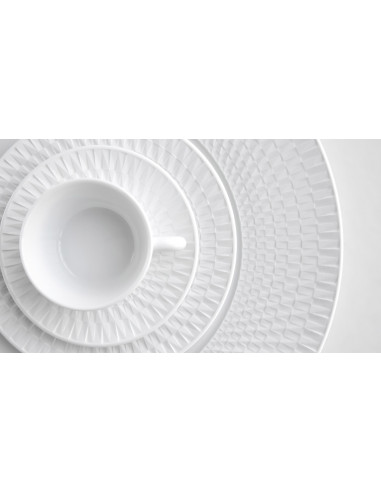 Bernardaud Set Posto tavolo Twist Bianco (x12)