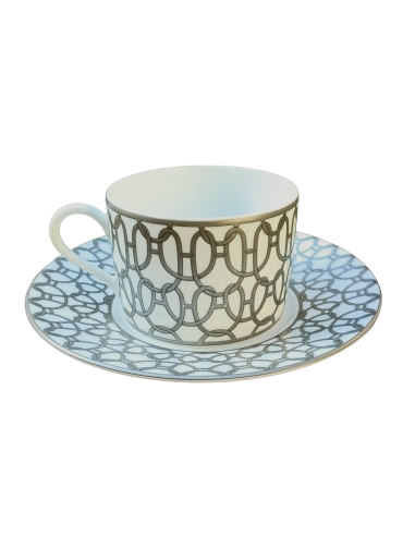 Hermès Set of 6 Fil D'Argent Tea cups