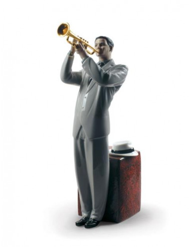 Lladró Jazz Trumpeter Statue