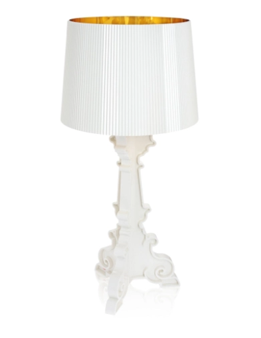 Kartell Lampada Bourgie White and Gold