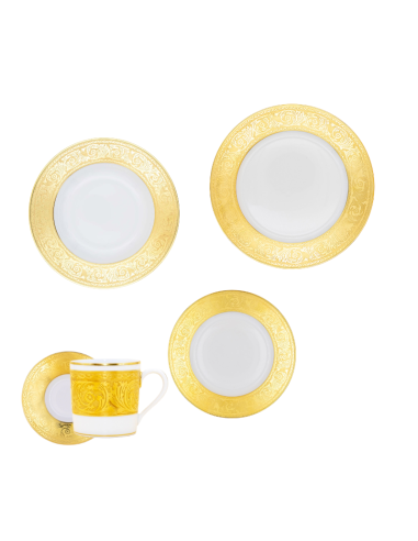 Haviland Set 4 pezzi Tavola Versailles Oro