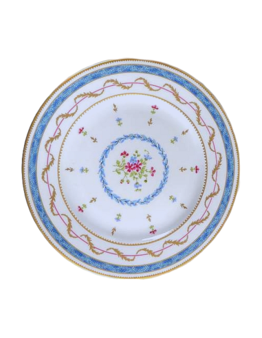 Haviland Piatto Frutta Vieux Paris Bleu