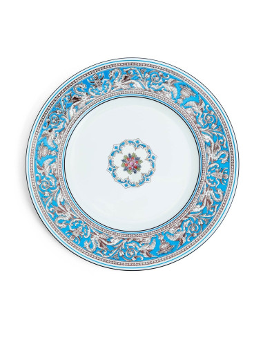 Wedgwood Piatto piano Florentine Turquoise