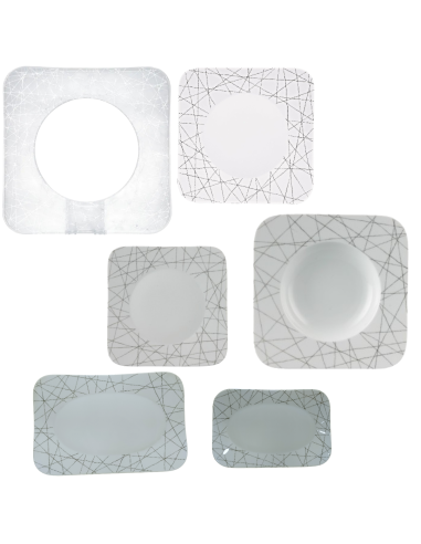 Rosenthal Set 6 pezzi tavola Free Spirit Platinum