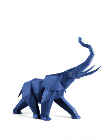 Scultura Lladró Elefante. Blu